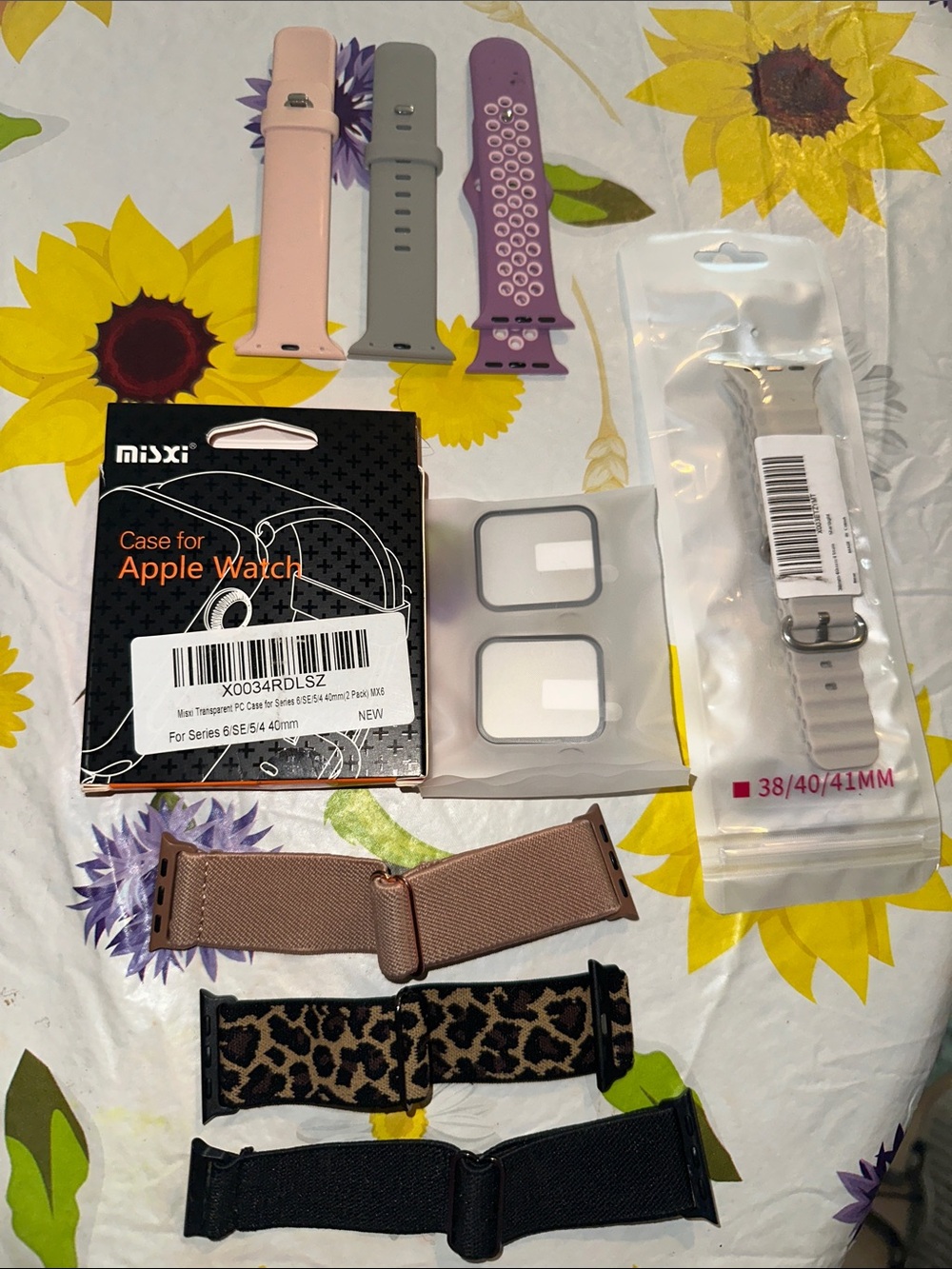Apple Watch Bands and Protective Case Assorted Colors